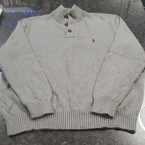 Polo By Ralph Lauren Gray Crewneck Sweater